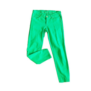 Kate Spade Jeans Bright Lime Green Play Hooky Women's Size 26 Broome Street *